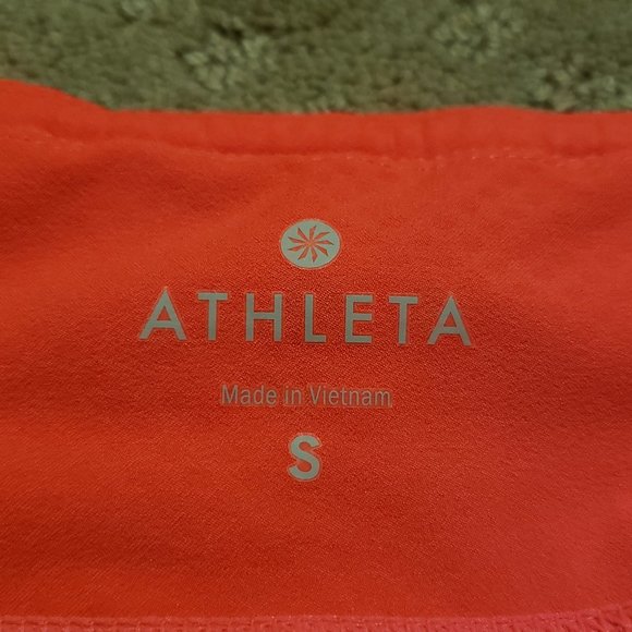 Athleta Cropped Leg Pants Orange / Pink | Women's Small S Athletic Workout Gym - Picture 6 of 8